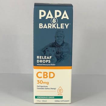 900mg Hemp CBD Drops Lemongrass Ginger Flavor